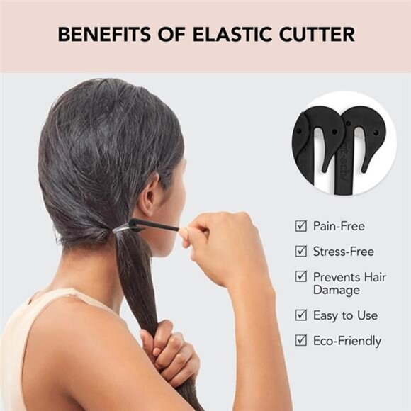 Kitsch Hair Tie Cutter Easy To Use, Pain Free, Elastic Ties Remover - Picture 4 of 8
